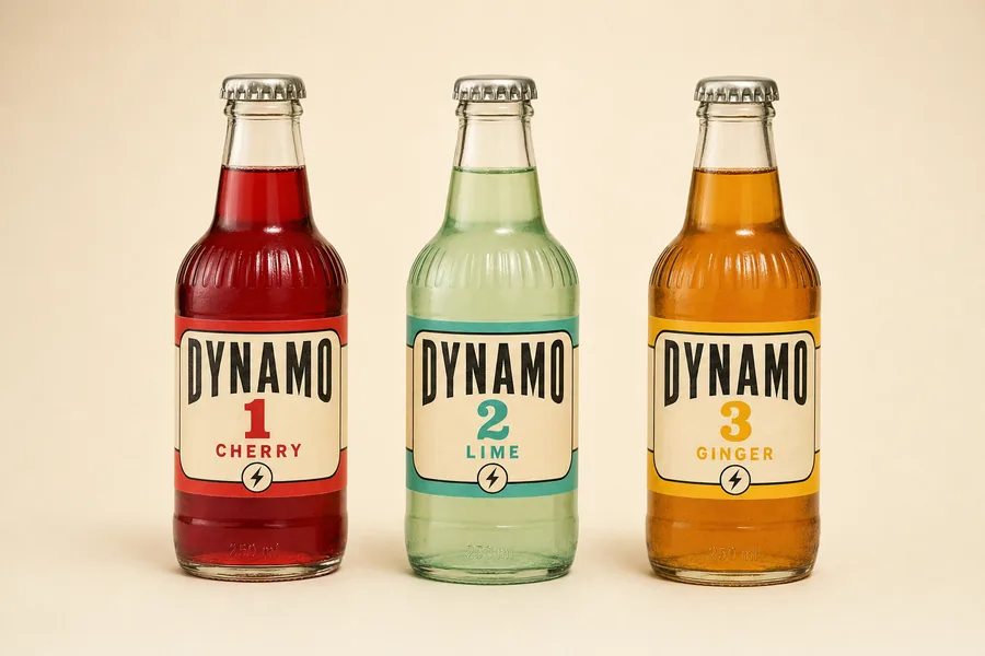 チェリー味の赤いDYNAMOボトル