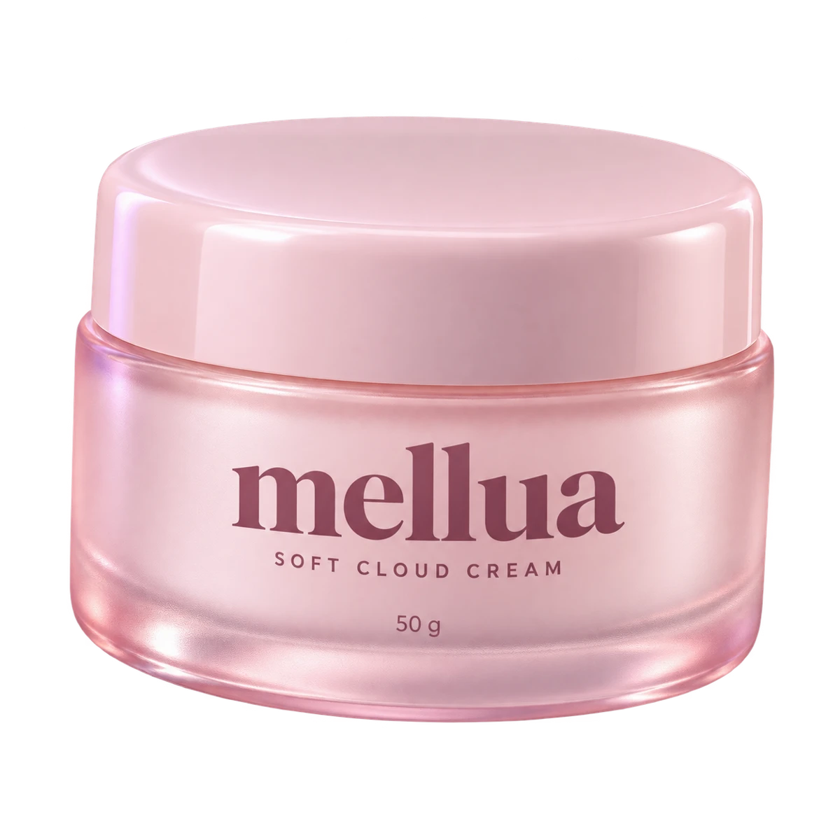 melluaのピンクのクリームジャー