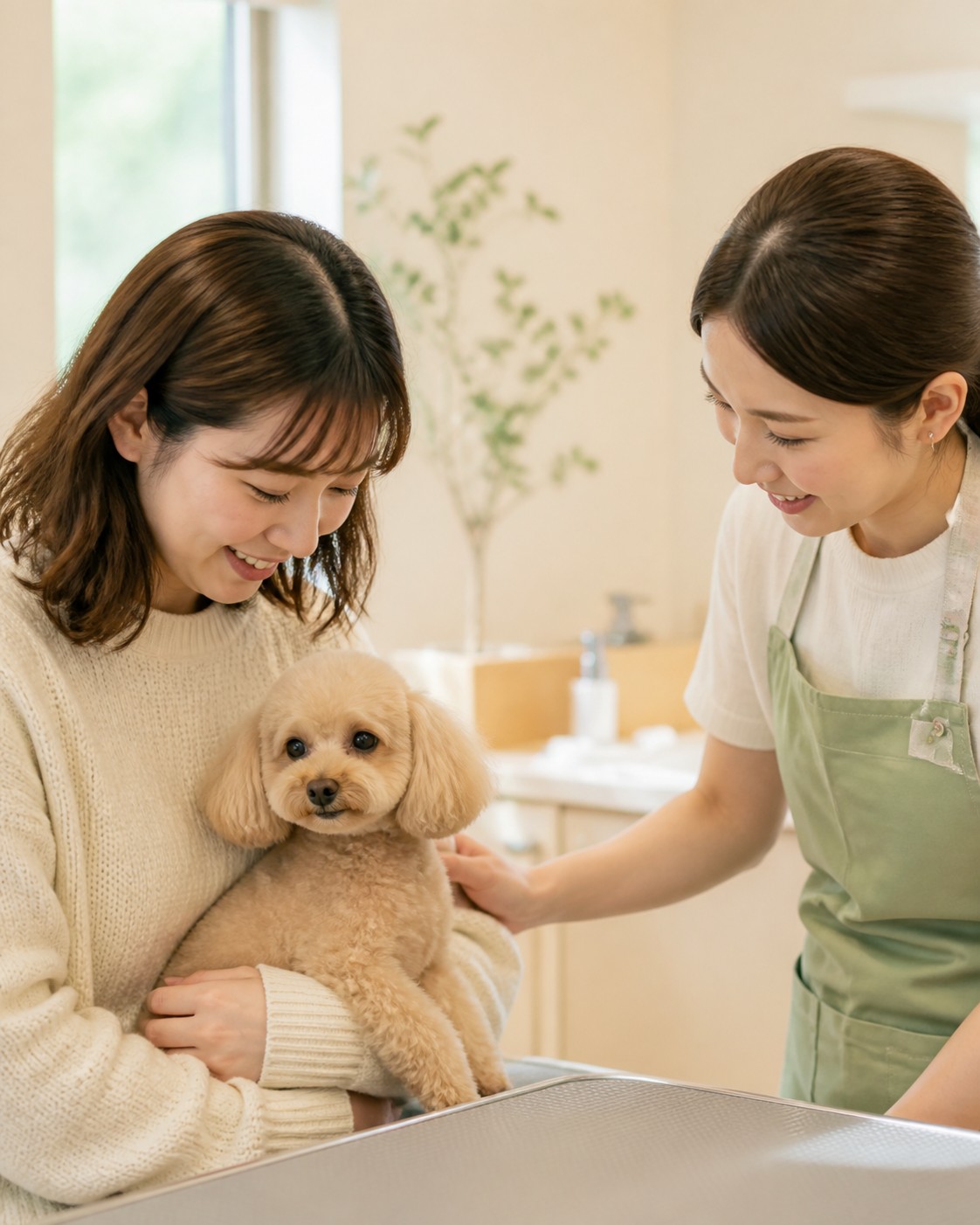 落ち着いている犬