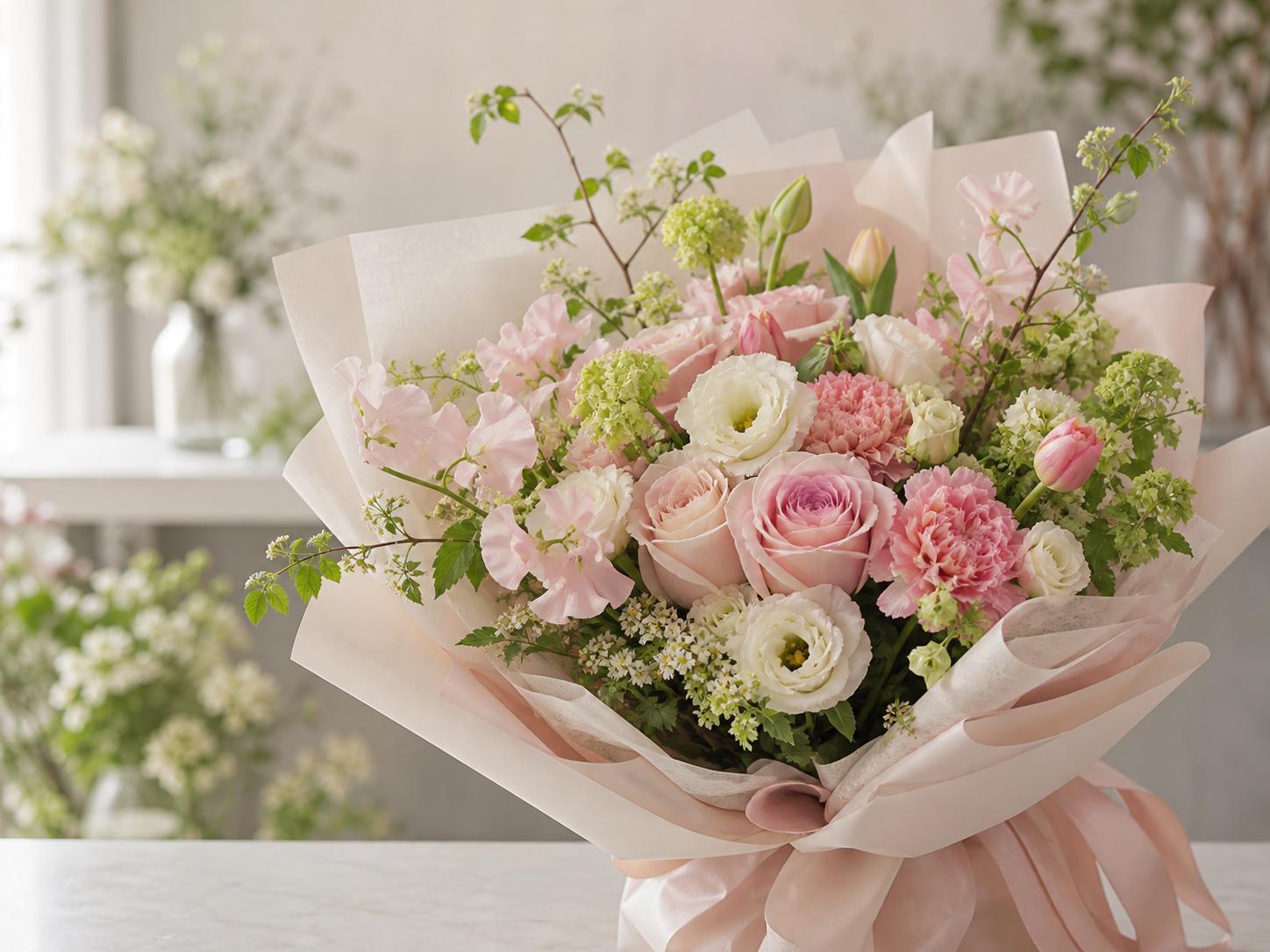 季節の花で仕立てた贈りもの