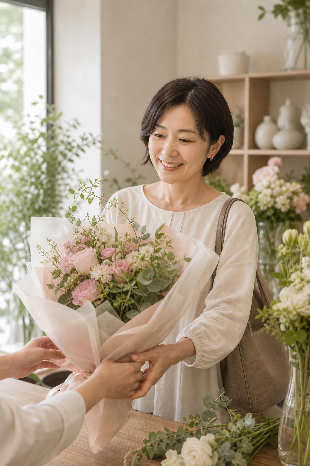 記念日に花を贈ったお客様