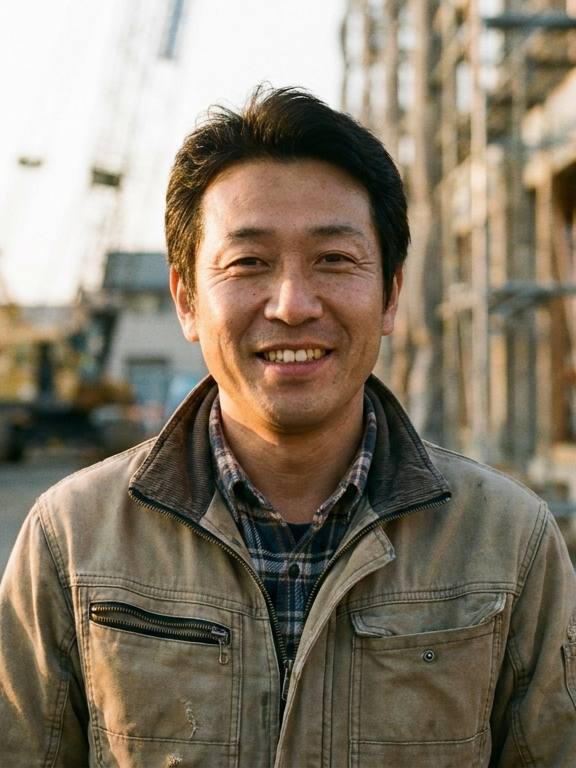 建設業の許可を依頼したお客様のポートレート