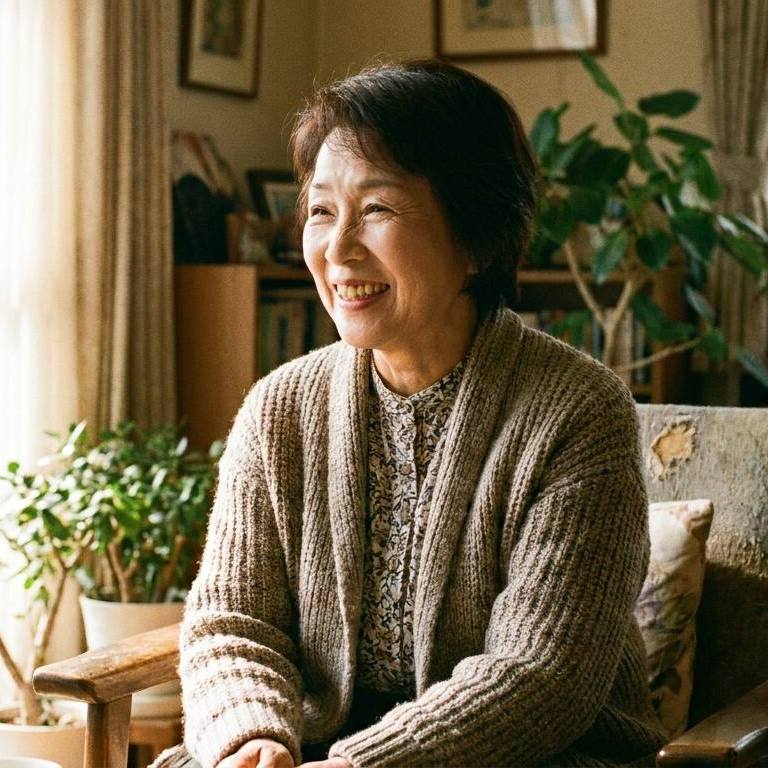 白内障手術を受けた60代女性