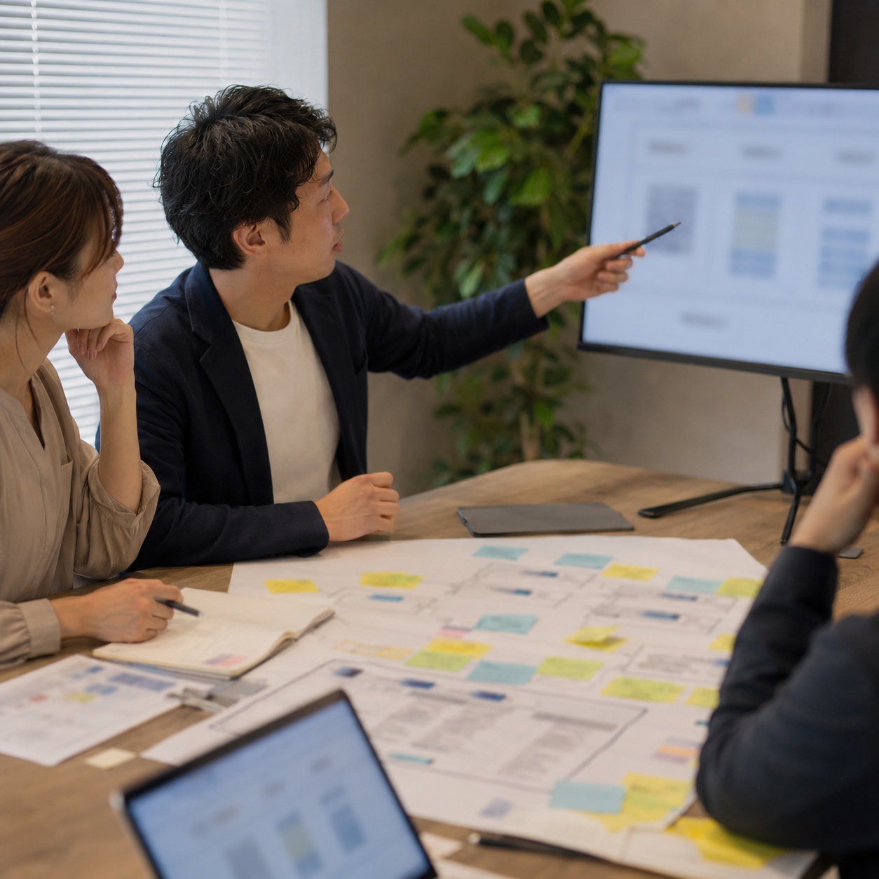 採用フローを設計する打ち合わせ