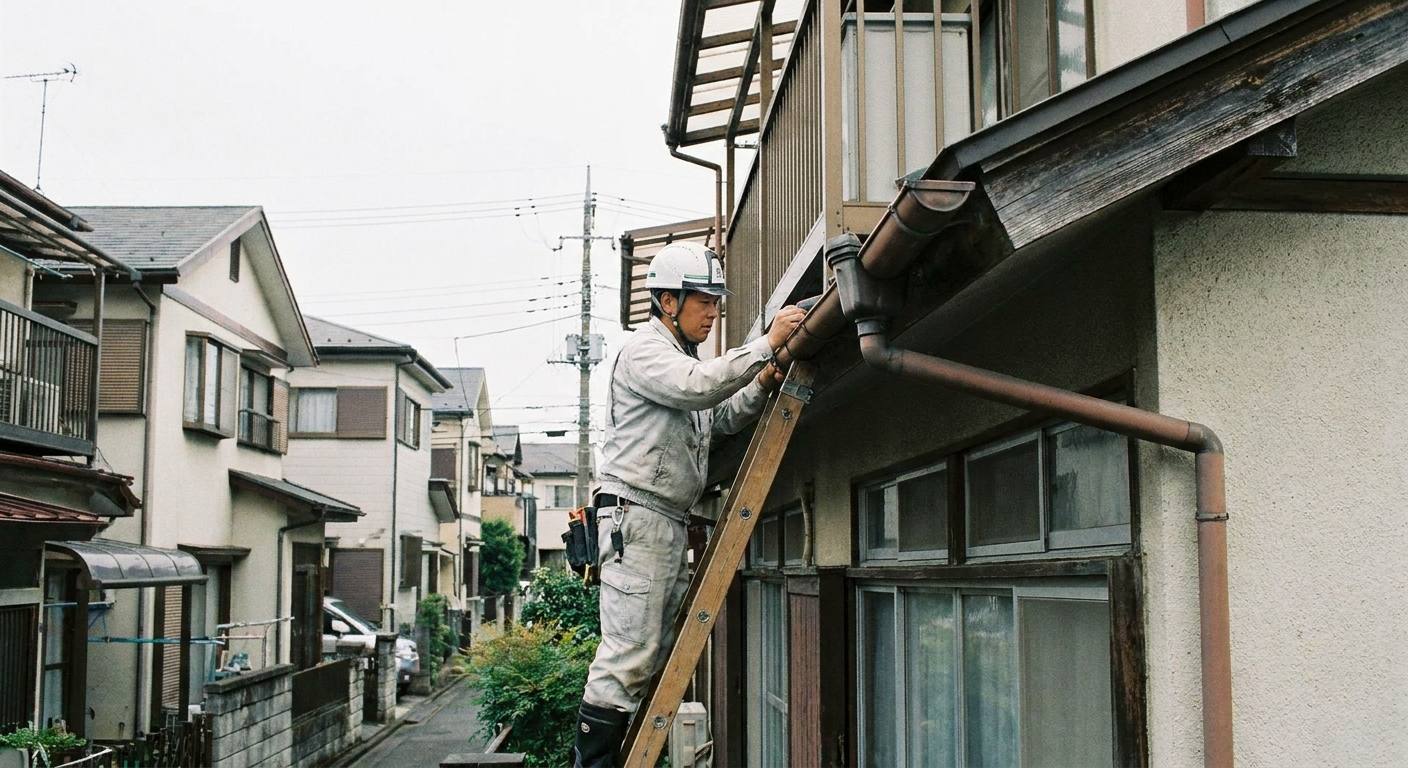 雨樋の点検と補修